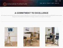 Tablet Screenshot of concordefurn.com